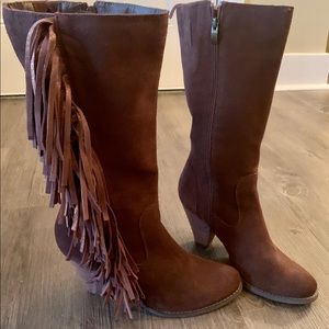 Brown Suede Boots